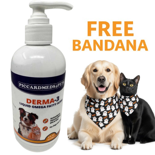 Derma-3 Liquid Skin & Coat Supplement for Dogs and Cats 19–100 lbs
