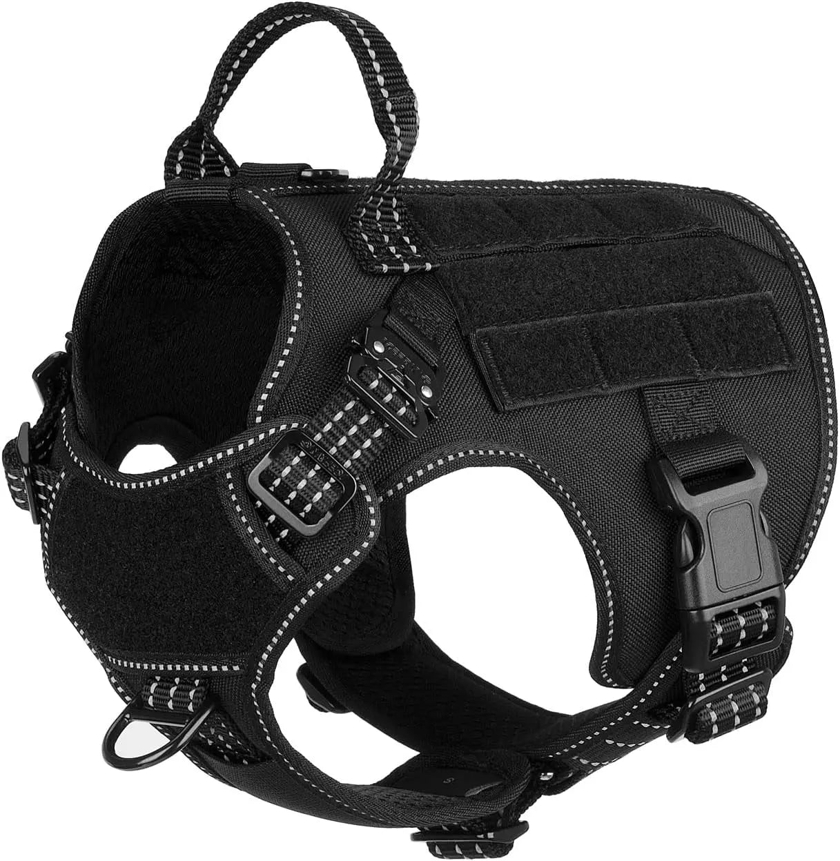 No-Pull Tactical Dog Harness with Handle and MOLLE System