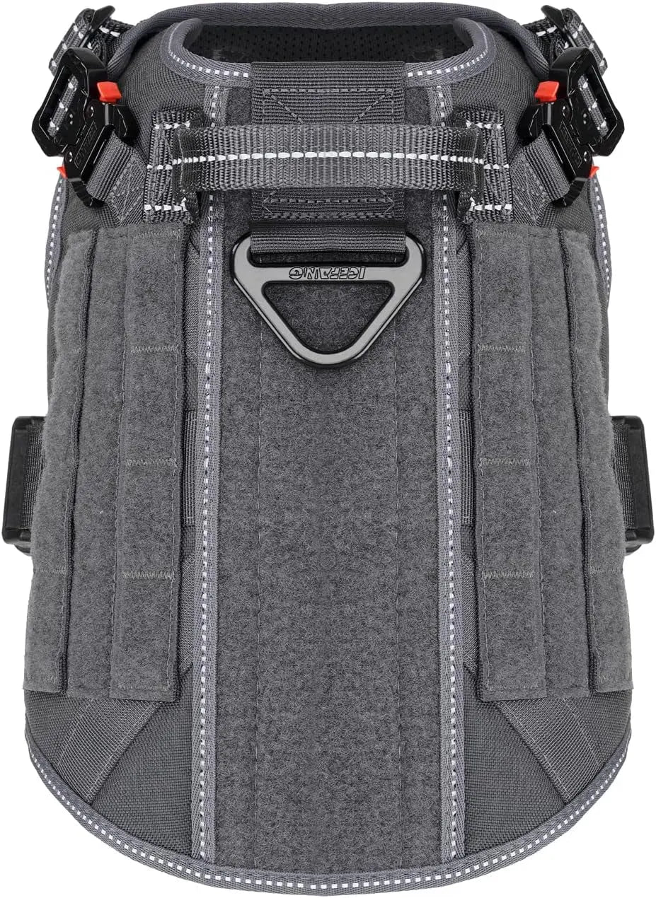 No-Pull Tactical Dog Harness with Handle and MOLLE System