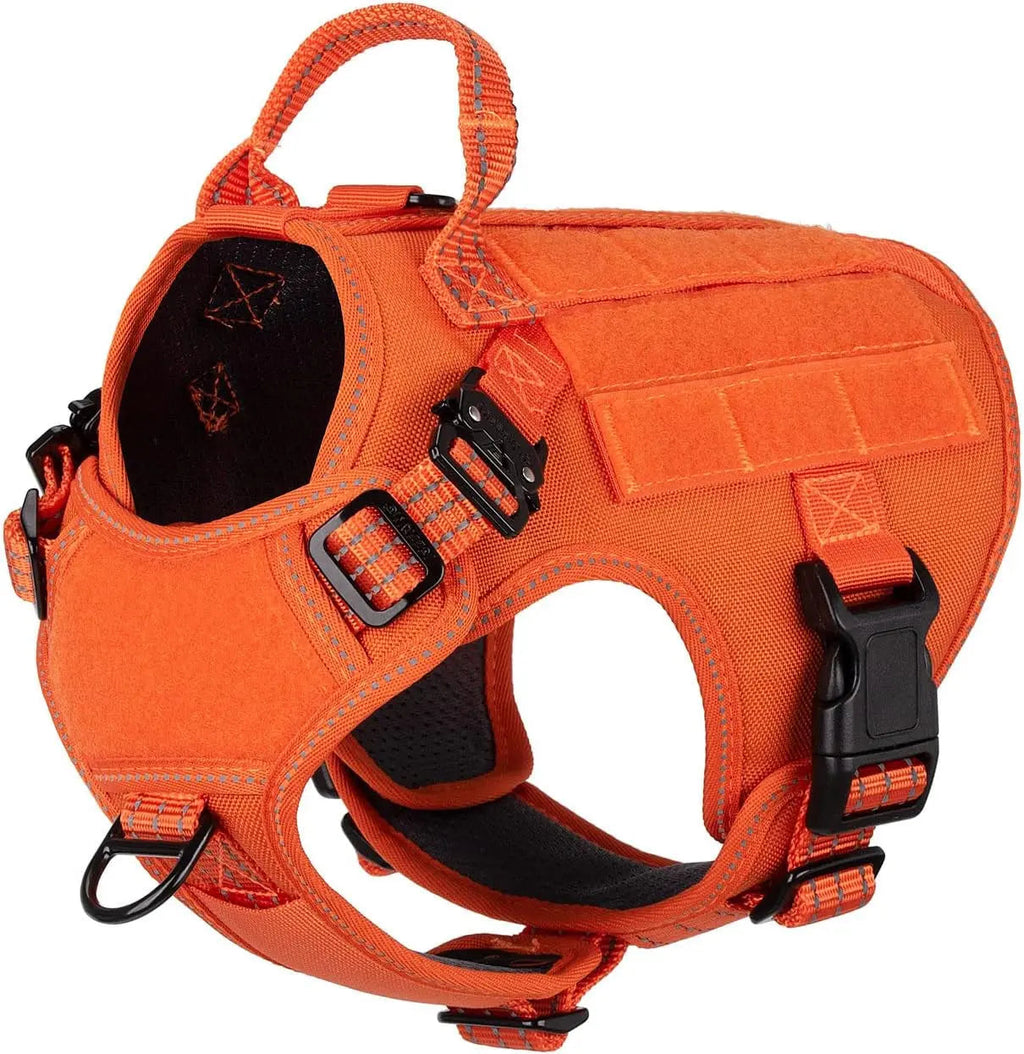 No-Pull Tactical Dog Harness with Handle and MOLLE System