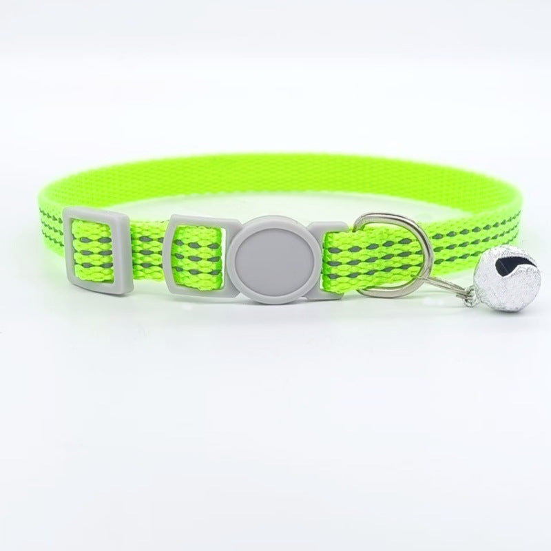 Nylon Monochrome Pet Collar, Adjustable, 1.0 x 33 cm
