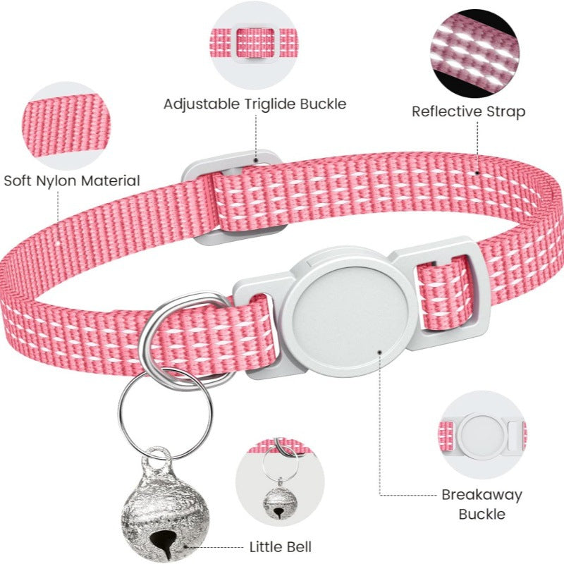 Nylon Monochrome Pet Collar, Adjustable, 1.0 x 33 cm