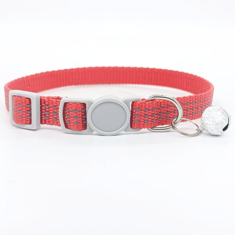 Nylon Monochrome Pet Collar, Adjustable, 1.0 x 33 cm