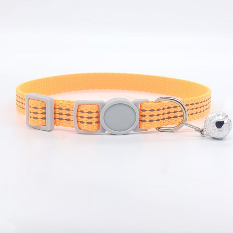 Nylon Monochrome Pet Collar, Adjustable, 1.0 x 33 cm