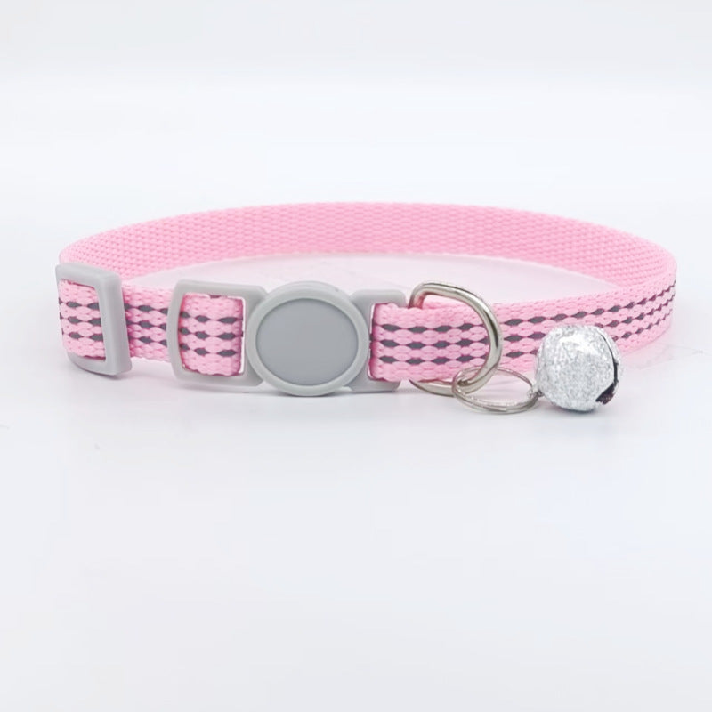 Nylon Monochrome Pet Collar, Adjustable, 1.0 x 33 cm