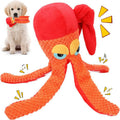 Octopus Plush Dog Toy with Squeaker for Small and Medium Dogs