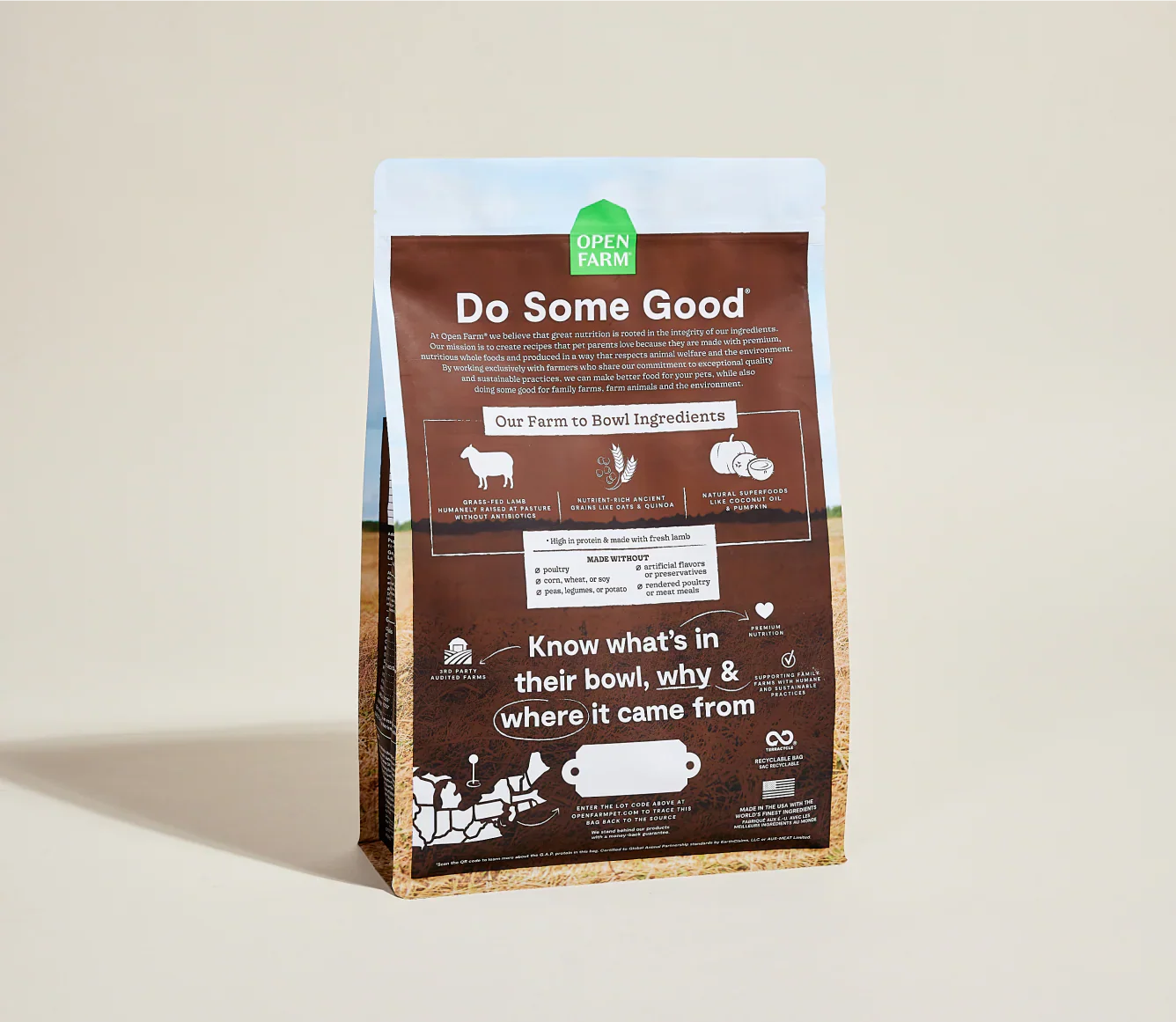Grass-Fed Lamb & Ancient Grains High-Protein Dog Food