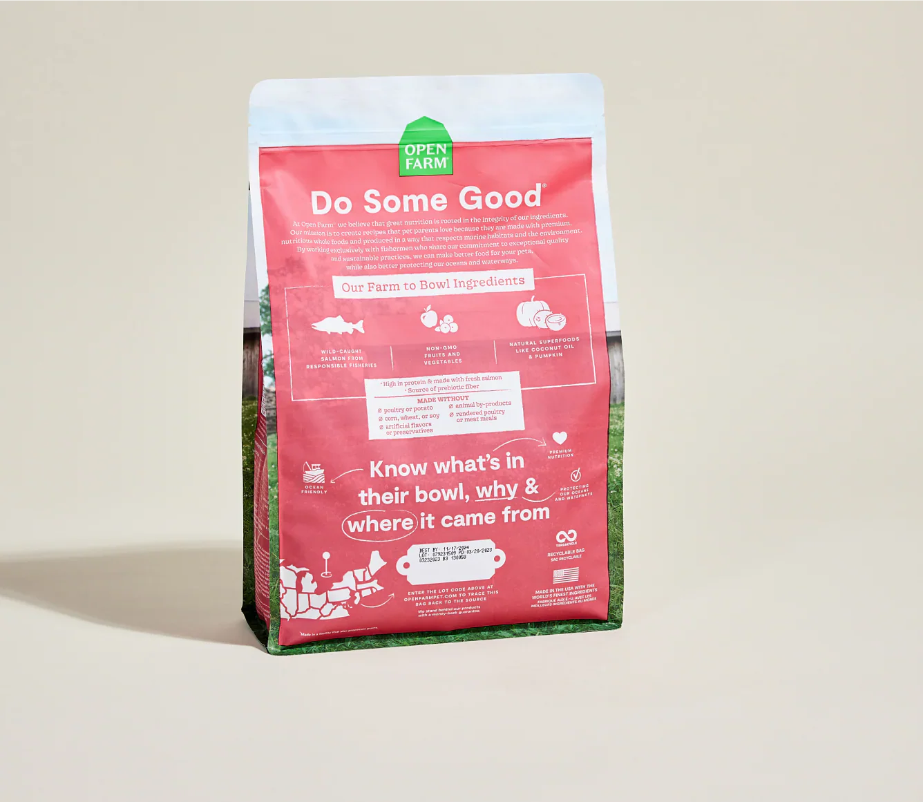 Grain-Free Dry Dog Food with Wild-Caught Alaskan Salmon