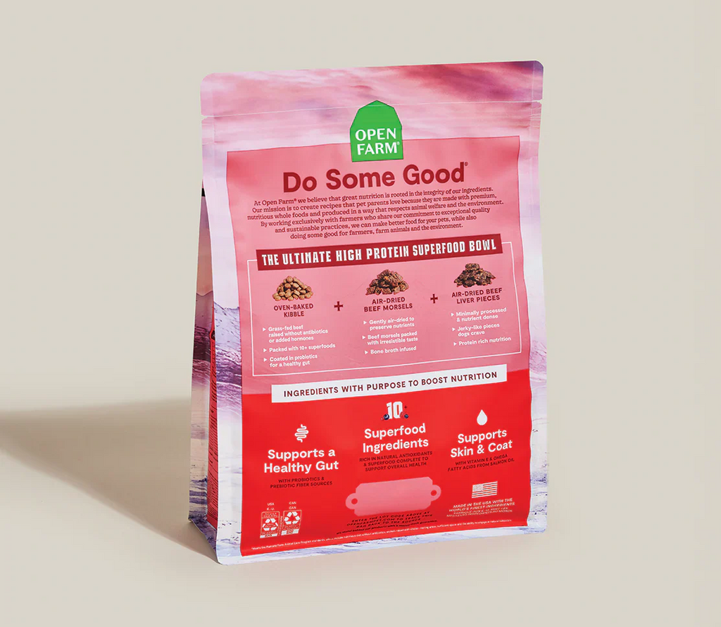 High-Protein Beef Superfood Dog Food with Probiotics