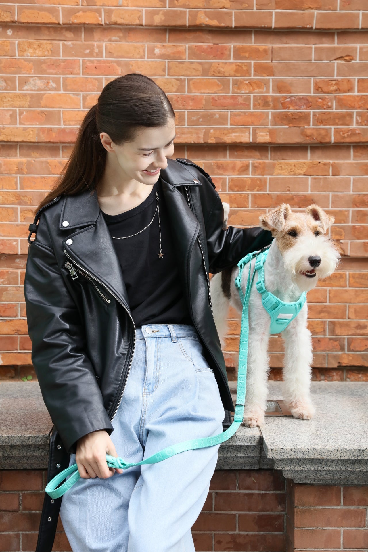 Durable Padded Dog Leash with Reinforced Stitching – Apricot, Mint Purple, Mint Green