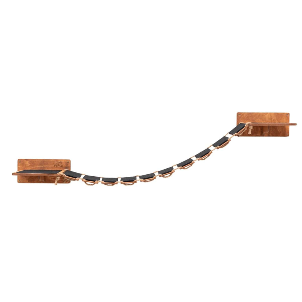 Cat Rope Bridge with Felt-Covered Stairs, 48.8"