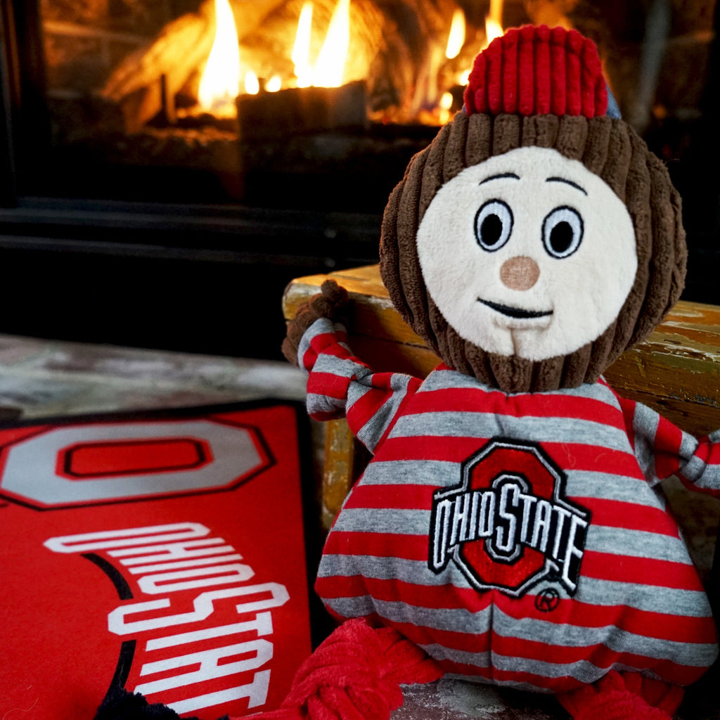 Ohio State Brutus Buckeye Knottie Plush Dog Toy