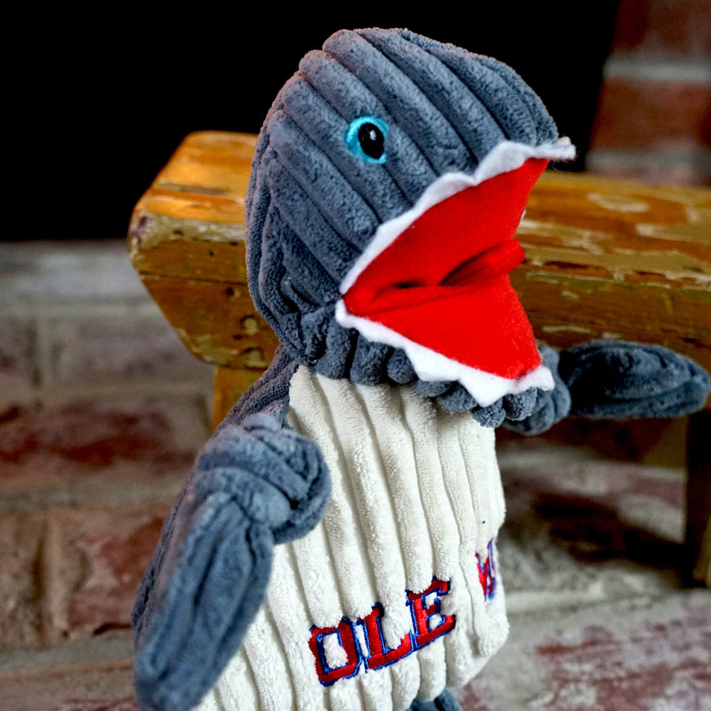 Ole Miss Tony Landshark Knottie Plush Dog Toy