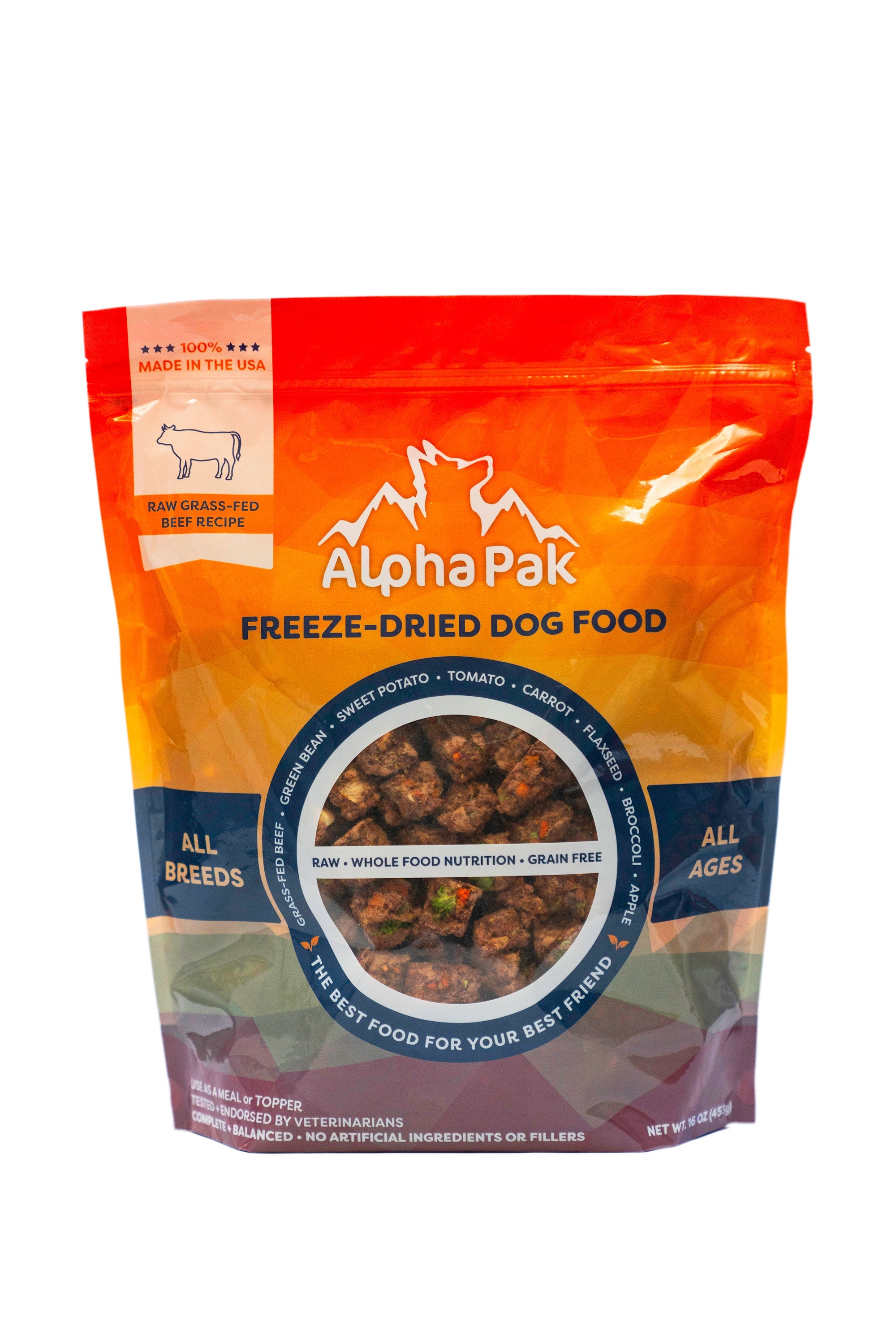 Raw Grain-Free Dog Food with Grass-Fed Beef and Organs