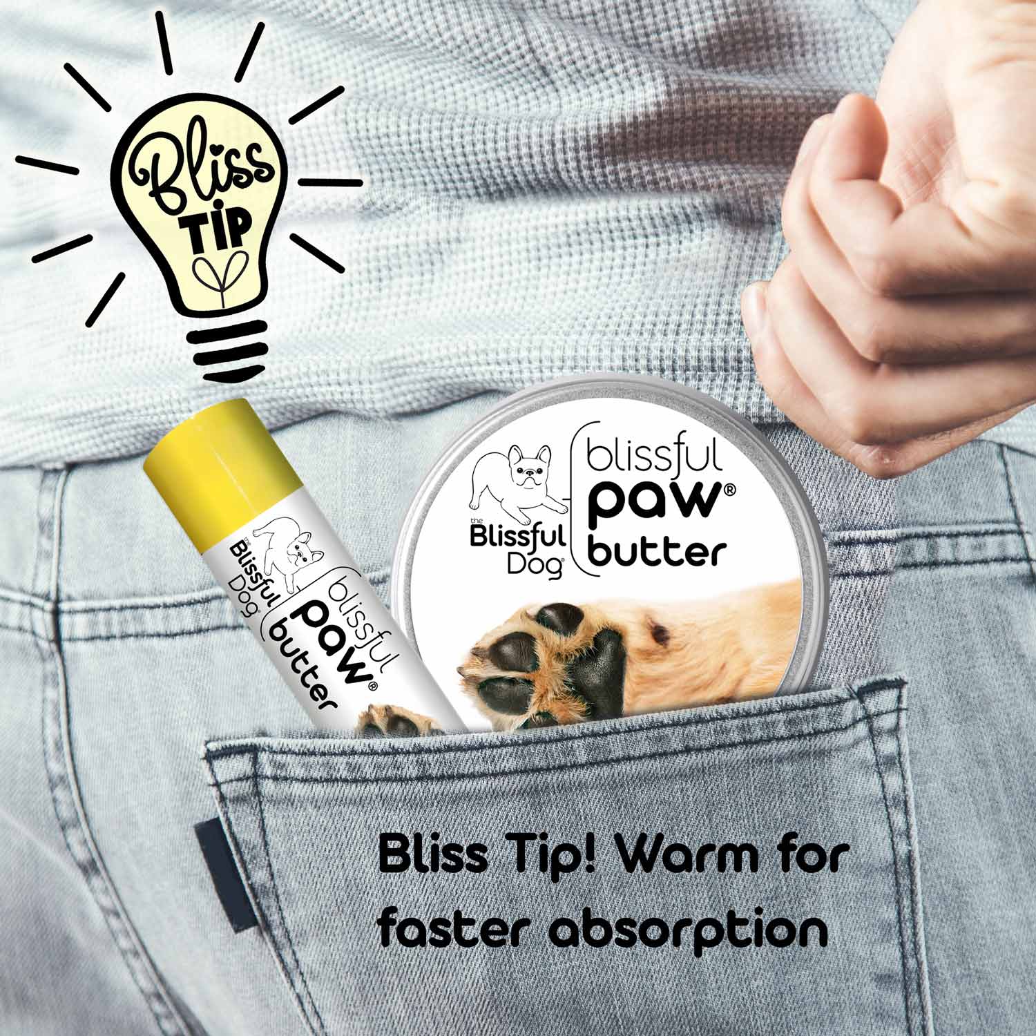 Blissful Paw Butter for Dogs – Natural Paw Pad Moisturizer