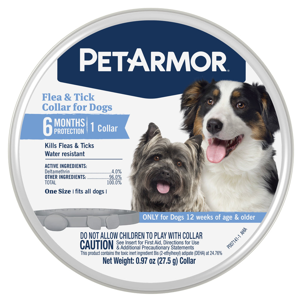 Ultimate Flea & Tick Protection Collar for Dogs - One Size Fits All, Lasts 6 Months