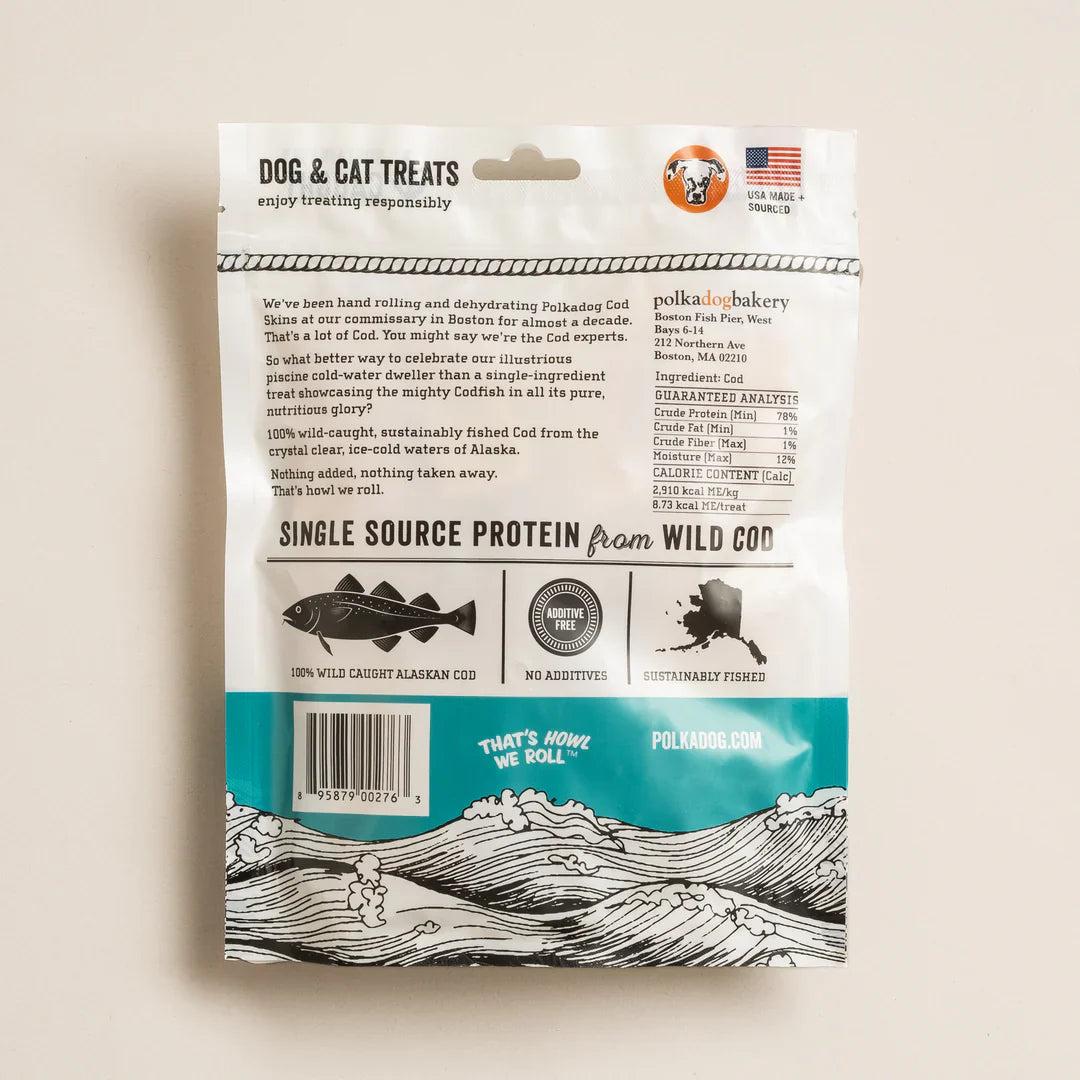 Alaskan Cod Chips Dog Treats – Single Ingredient, Grain-Free