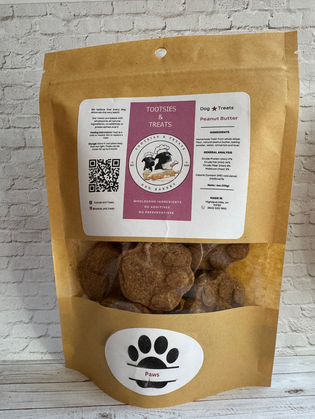 Oven-Baked Natural Dog Treats, Small Batch, Crunchy Recipe