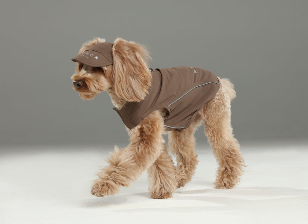 Reflective Brim Knit Pet Hat with Adjustable Chin Strap