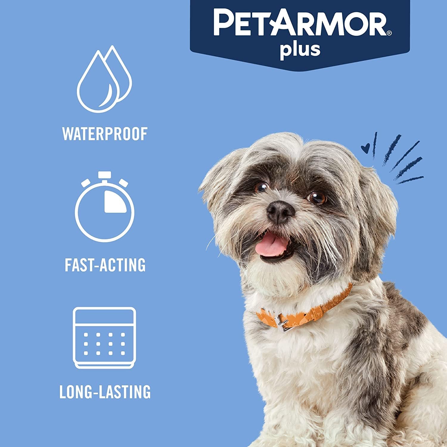 PetArmor Plus Flea & Tick Prevention for Dogs, 3 or 6 Dose Packs