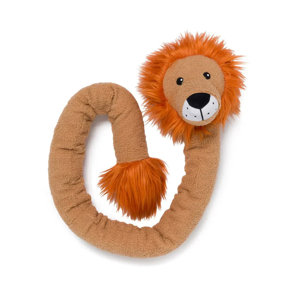Extra-Long Lion Dog Toy with Squeakers and Crinkle Paper