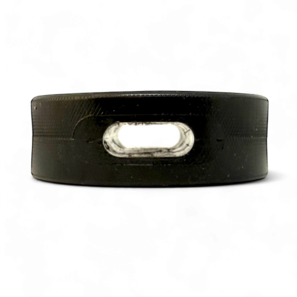 Hockey Puck Bully Stick Treat Holder for Power Chewers