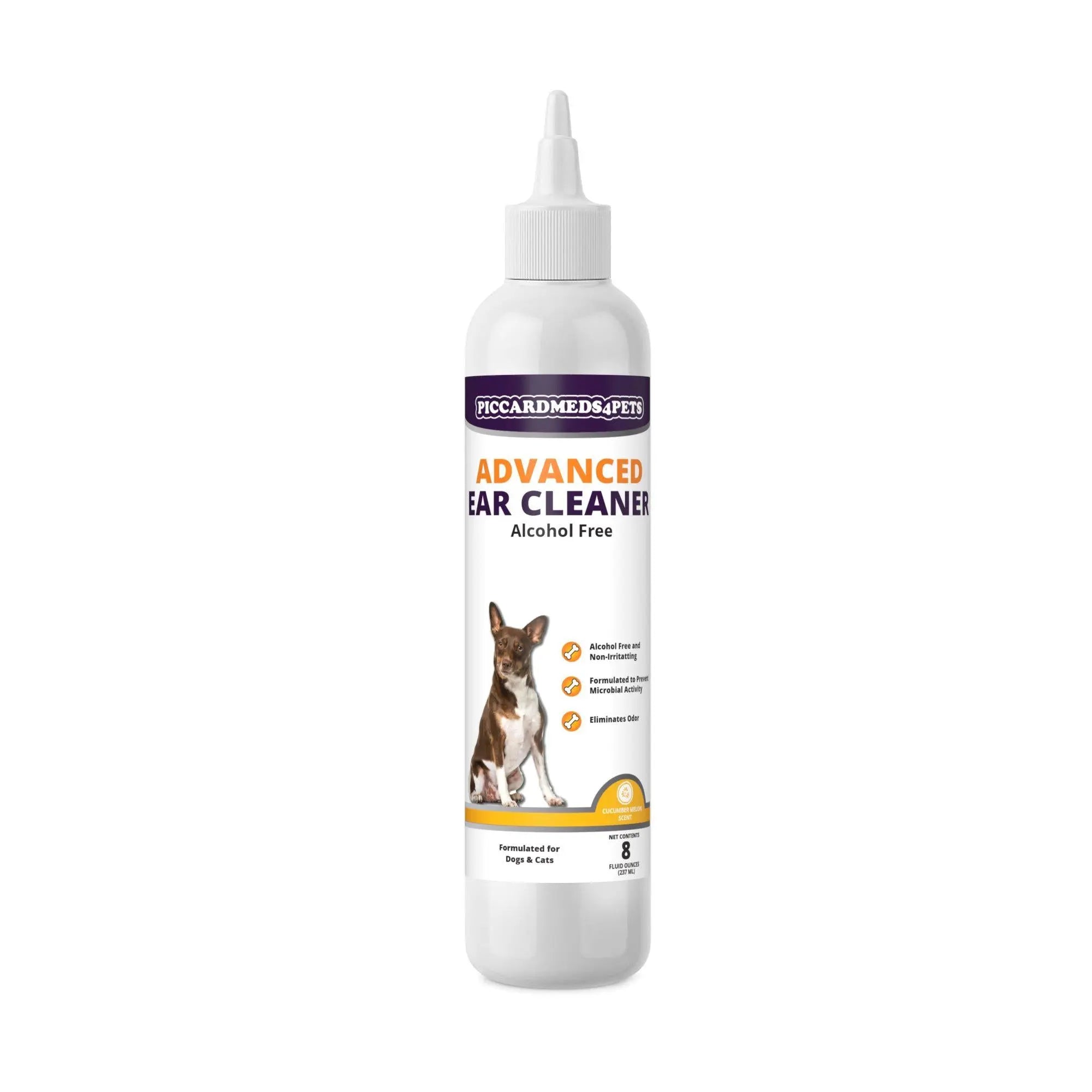 Alcohol-Free Pet Ear Cleaner with Bandana, 8oz