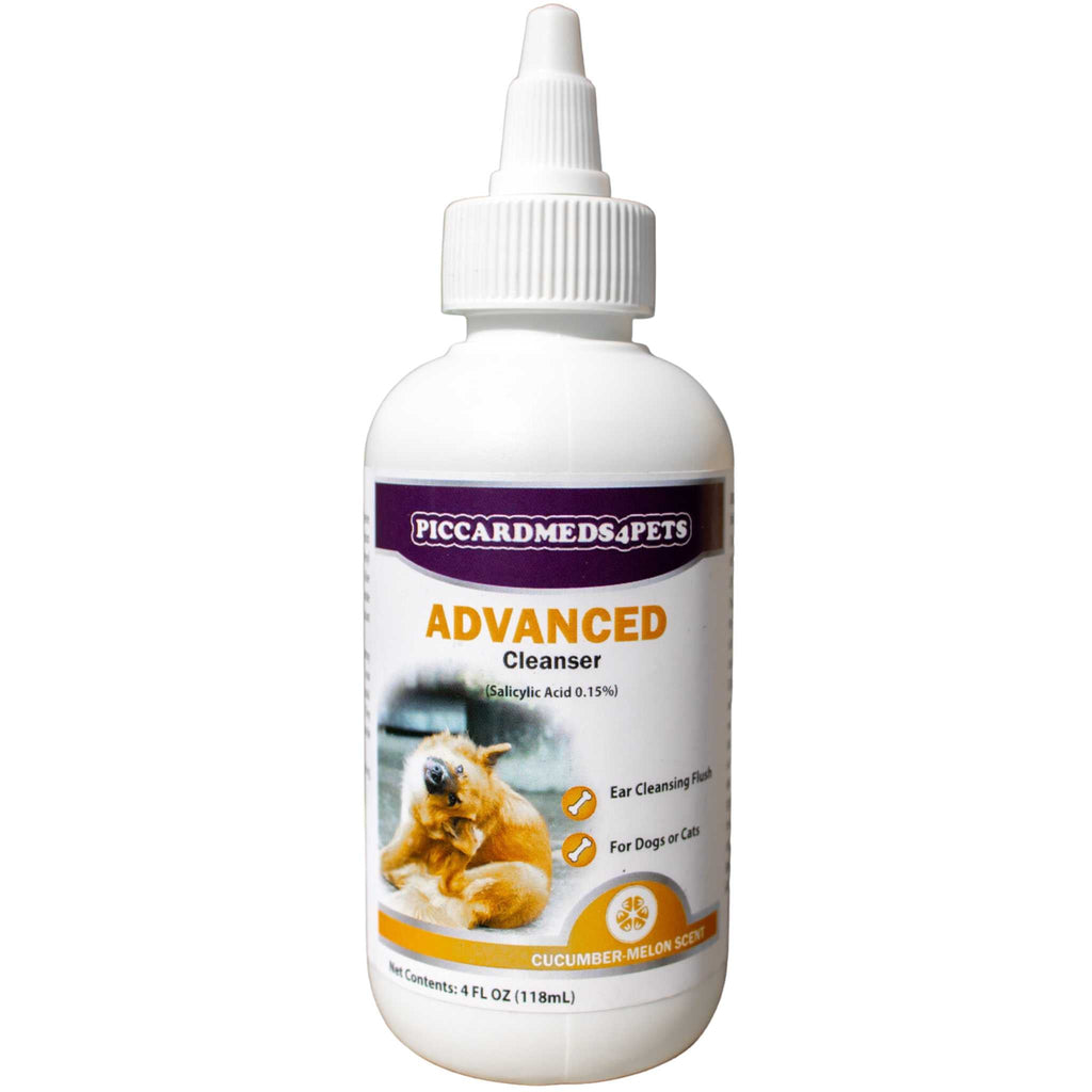 Pet Ear Cleaner with Aloe Vera for Dogs & Cats, 4oz + Bandana