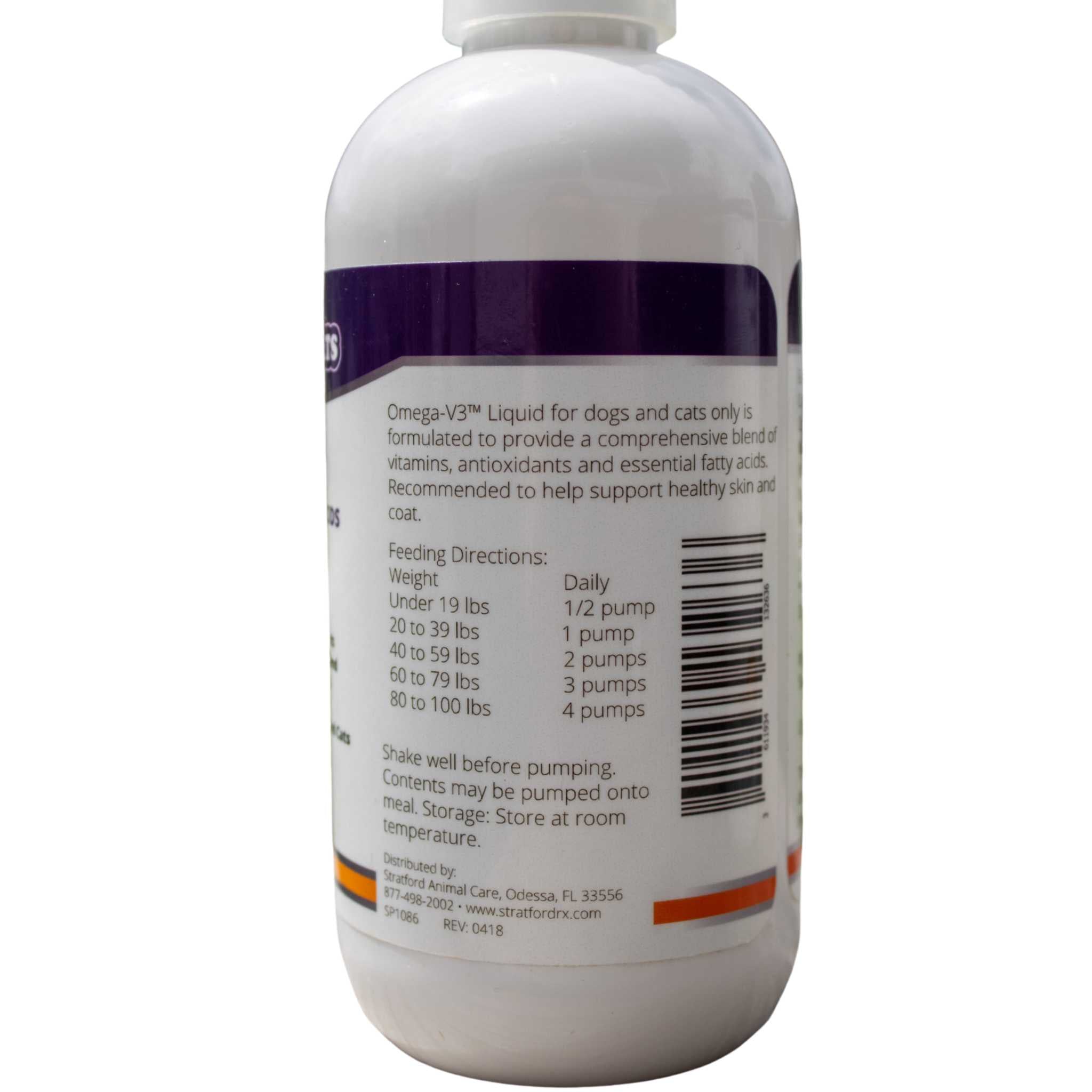 Derma-3 Liquid Skin & Coat Supplement for Dogs and Cats 19–100 lbs