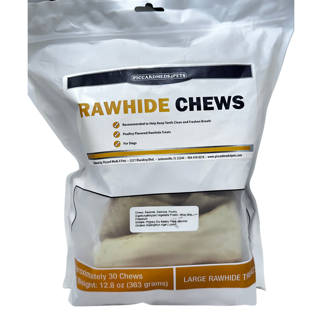 Poultry Rawhide Dental Chew for Medium Dogs (26–50 lbs)