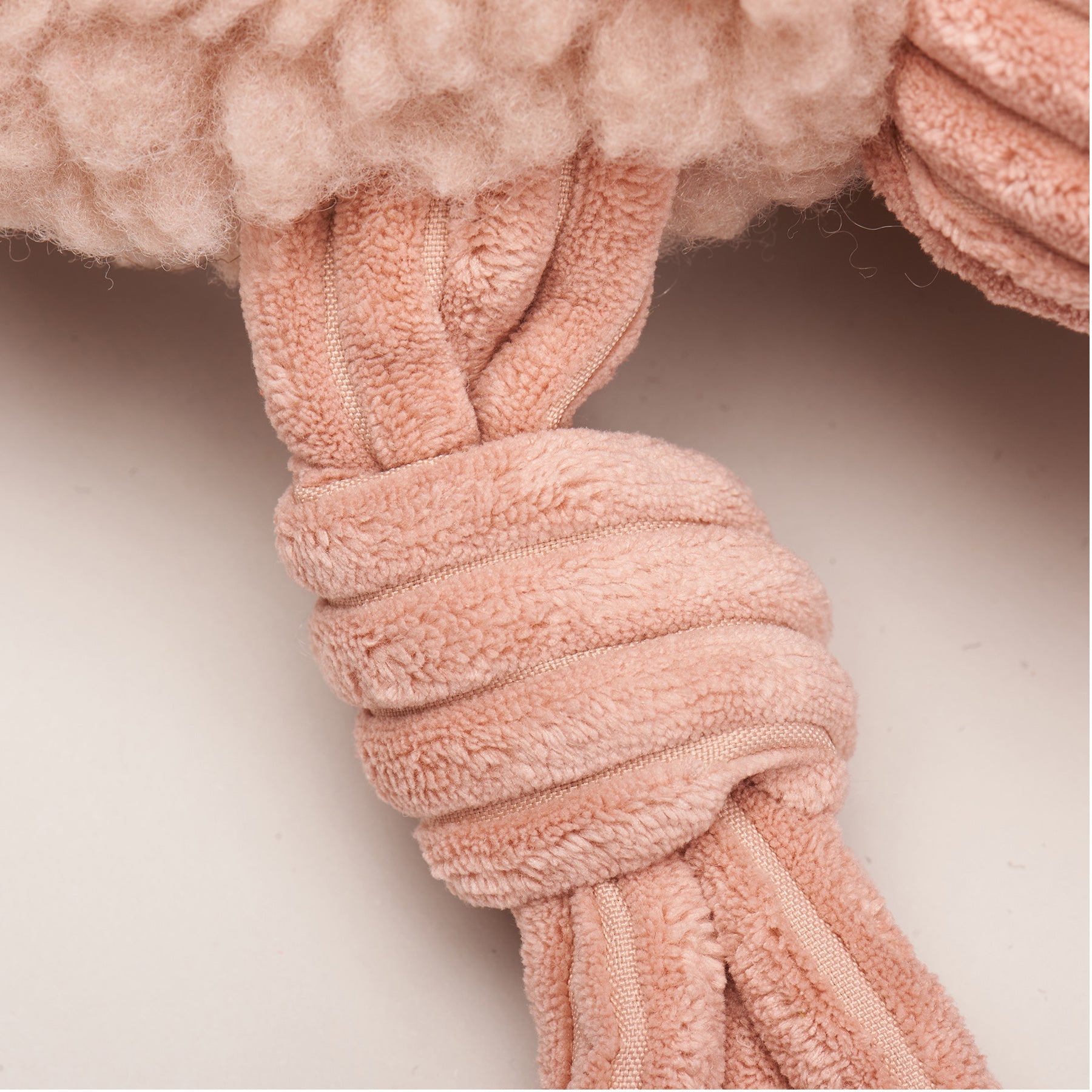HuggleFleece FlufferKnotties Dog Toy with Knotted Limbs and Squeakers