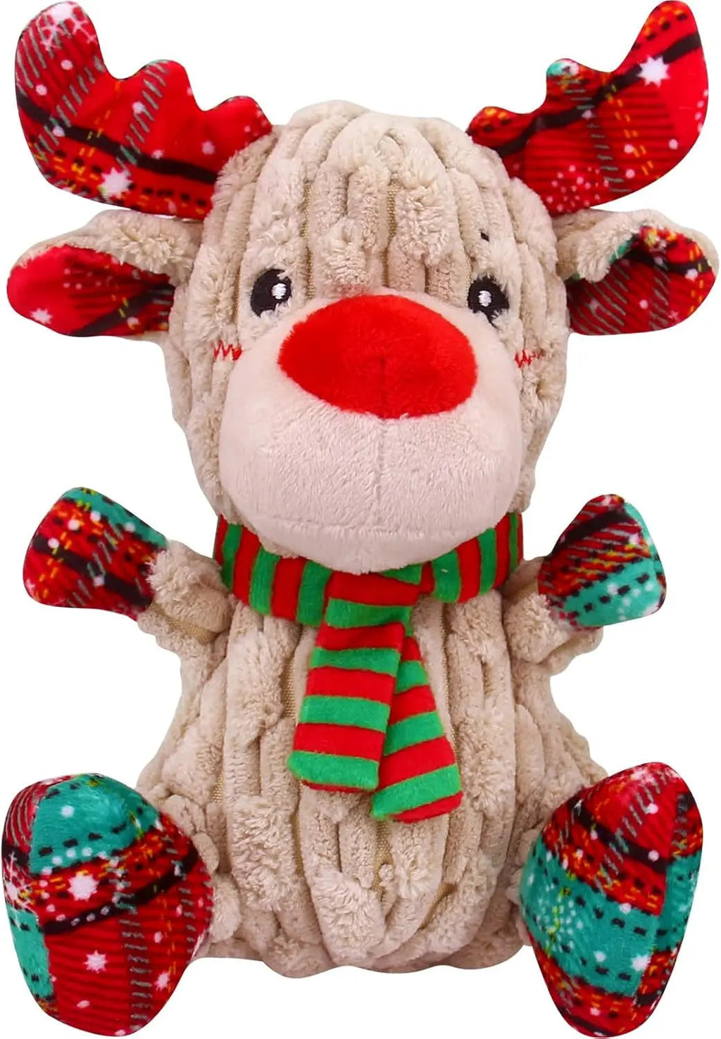 Plush Crinkle and Squeaky Dog Toy for All Life Stages