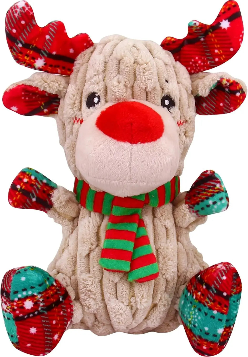 Plush Crinkle and Squeaky Dog Toy for All Life Stages