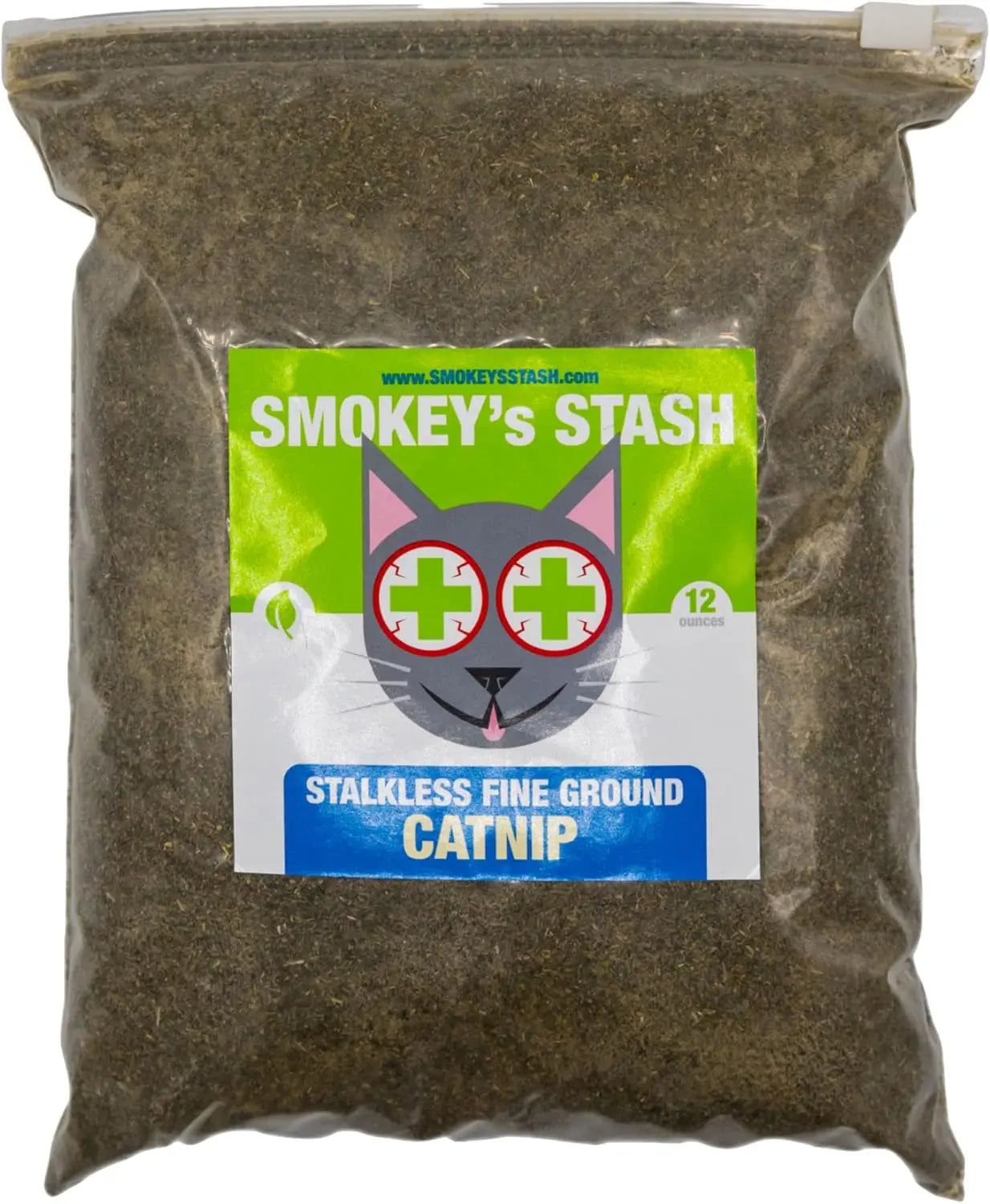 Smokey’s Stash Stalkless Catnip, Organically Grown, 6 oz or 12 oz