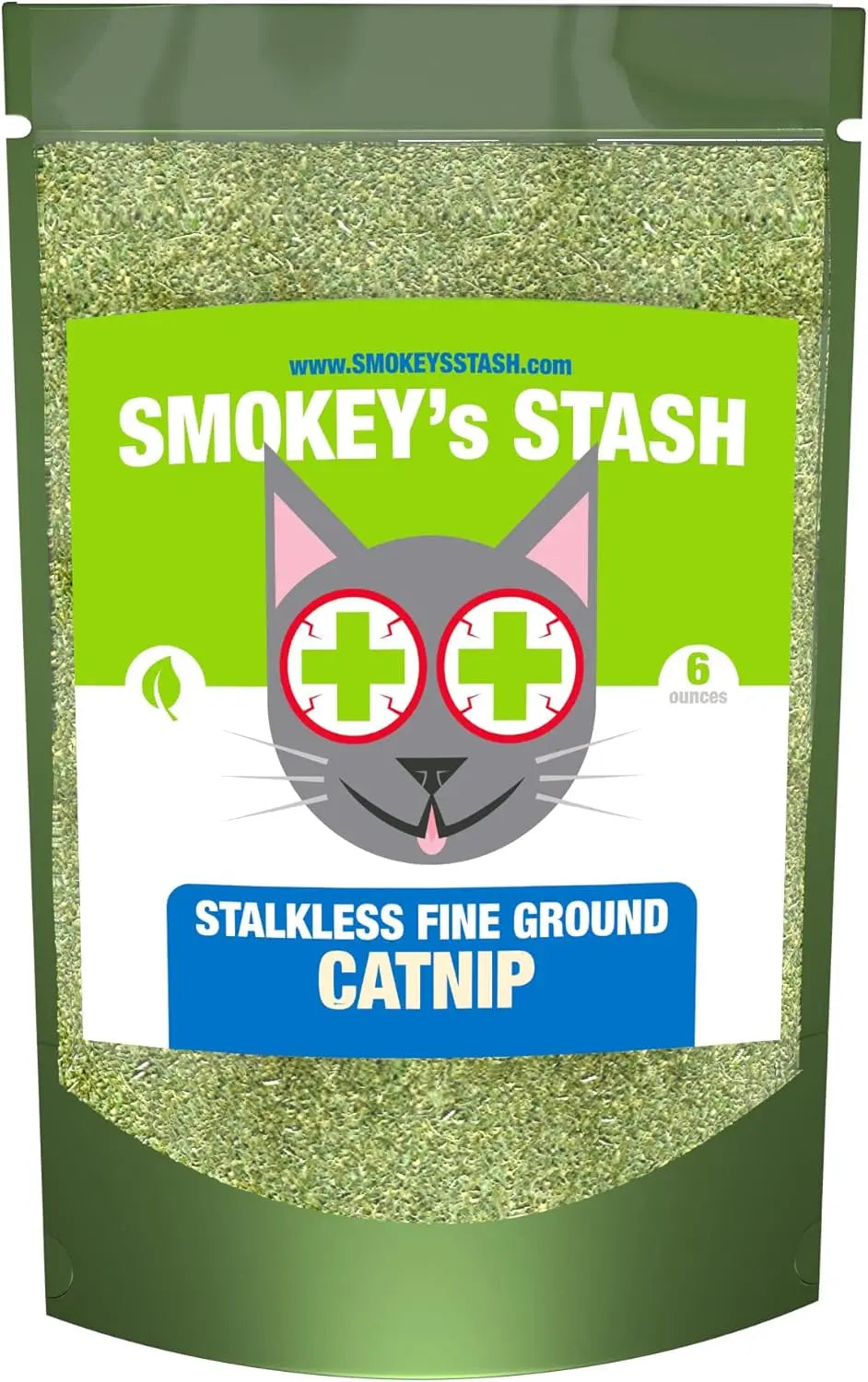 Smokey’s Stash Stalkless Catnip, Organically Grown, 6 oz or 12 oz