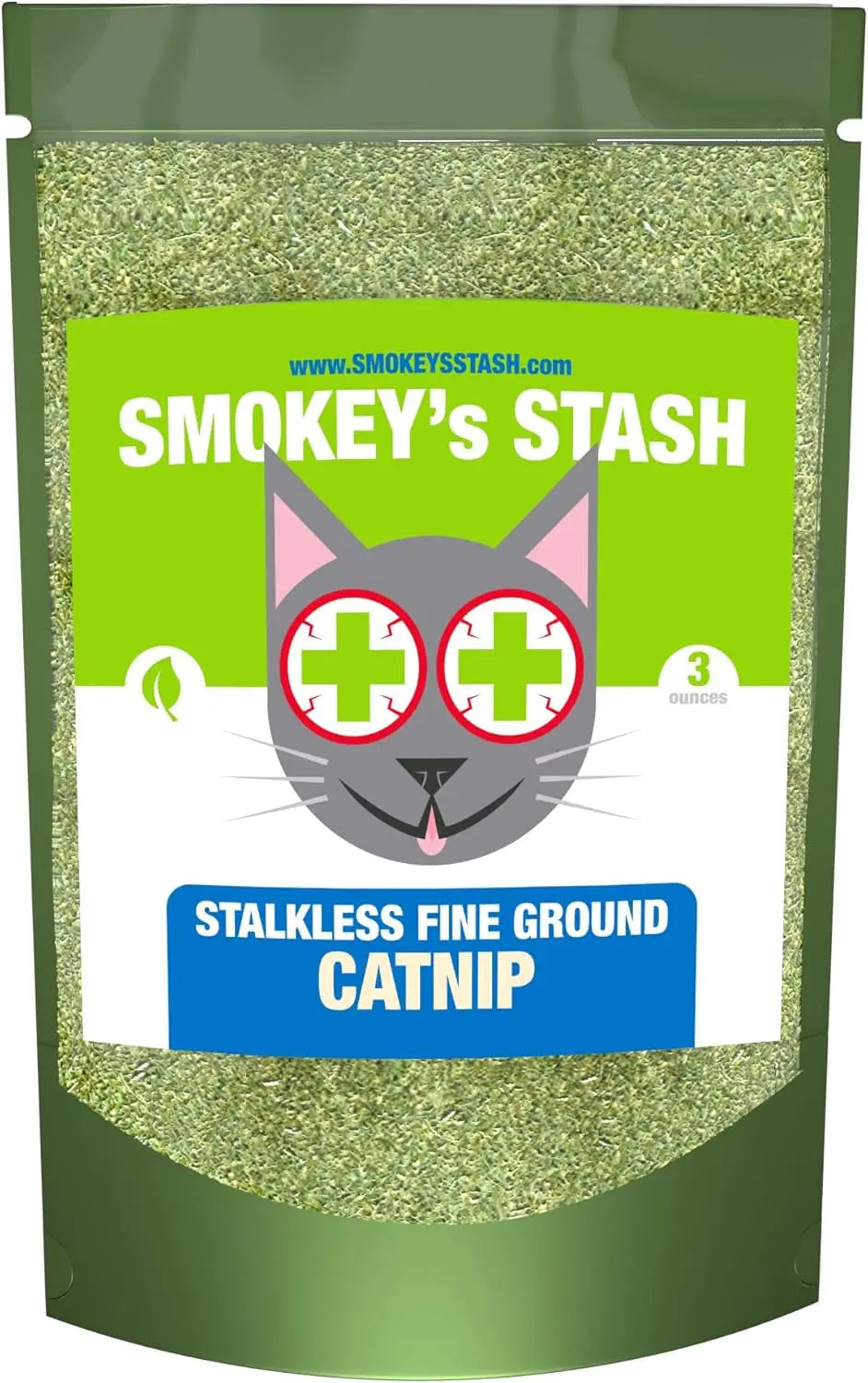 Smokey’s Stash Stalkless Catnip, Organically Grown, 6 oz or 12 oz