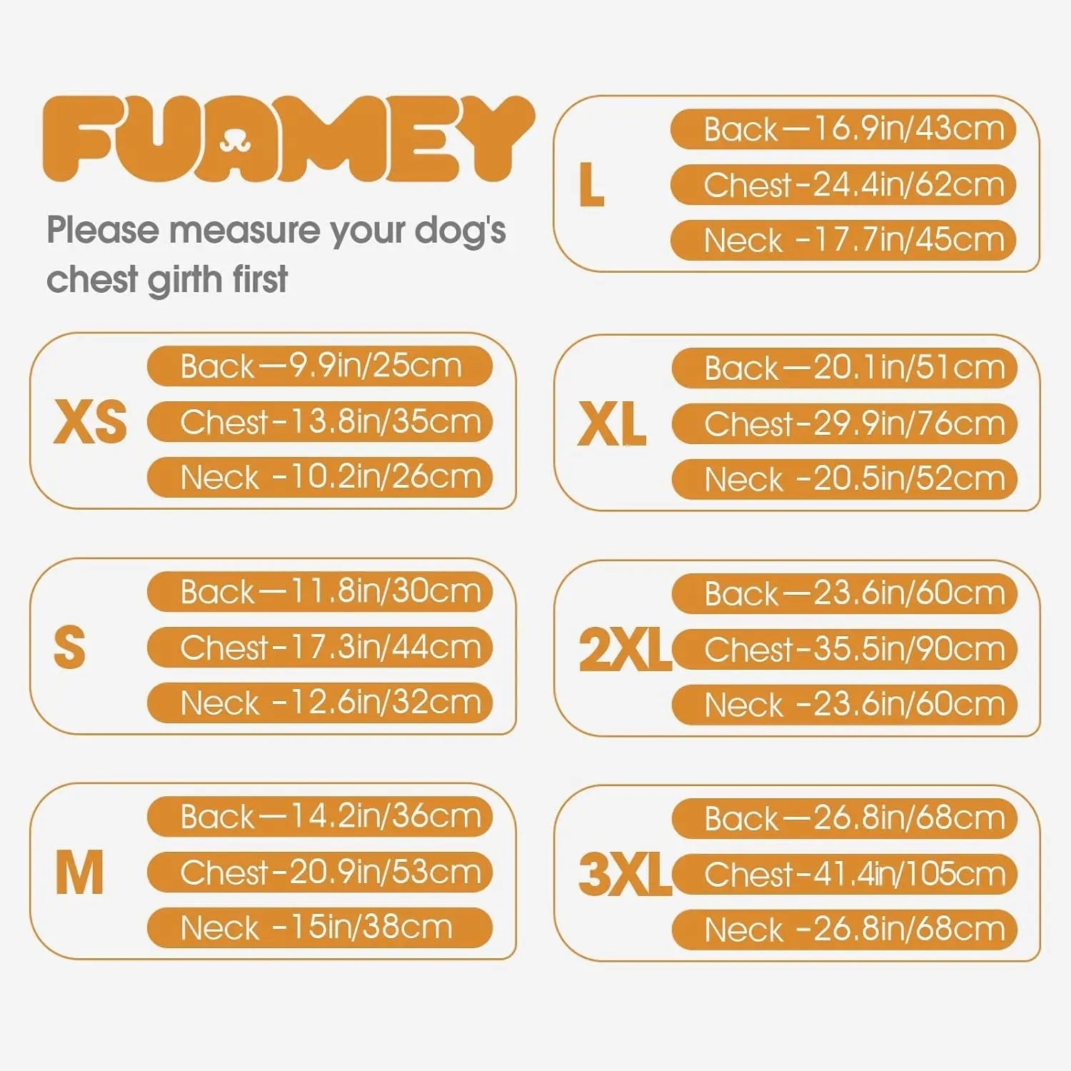 FUAMEY Puffer Waterproof Dog Jacket with Adjustable Fit
