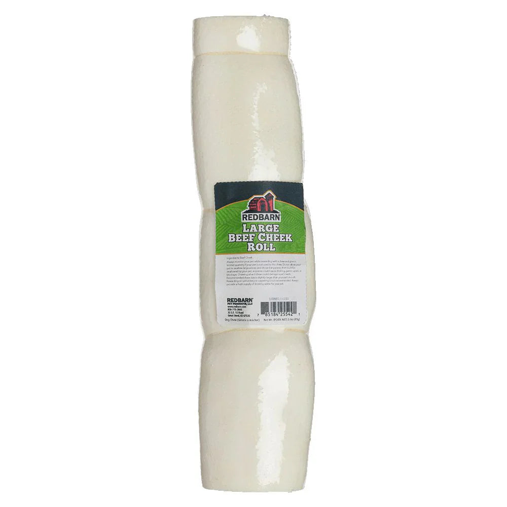 Natural Beef Cheek Roll Dog Chew – Odor-Free, Easy to Digest