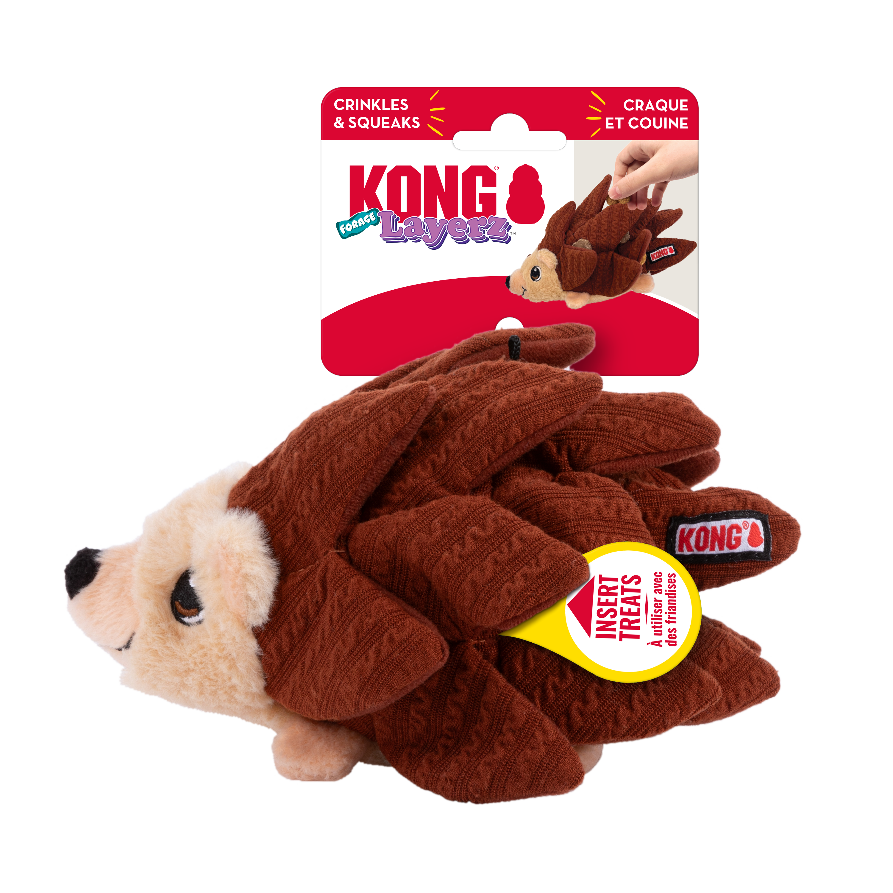 Durable Multi-Texture Dog Toy with Crinkle and Squeaker