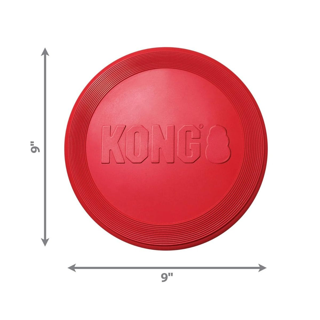 KONG Classic Flyer Durable Rubber Dog Fetch Disc