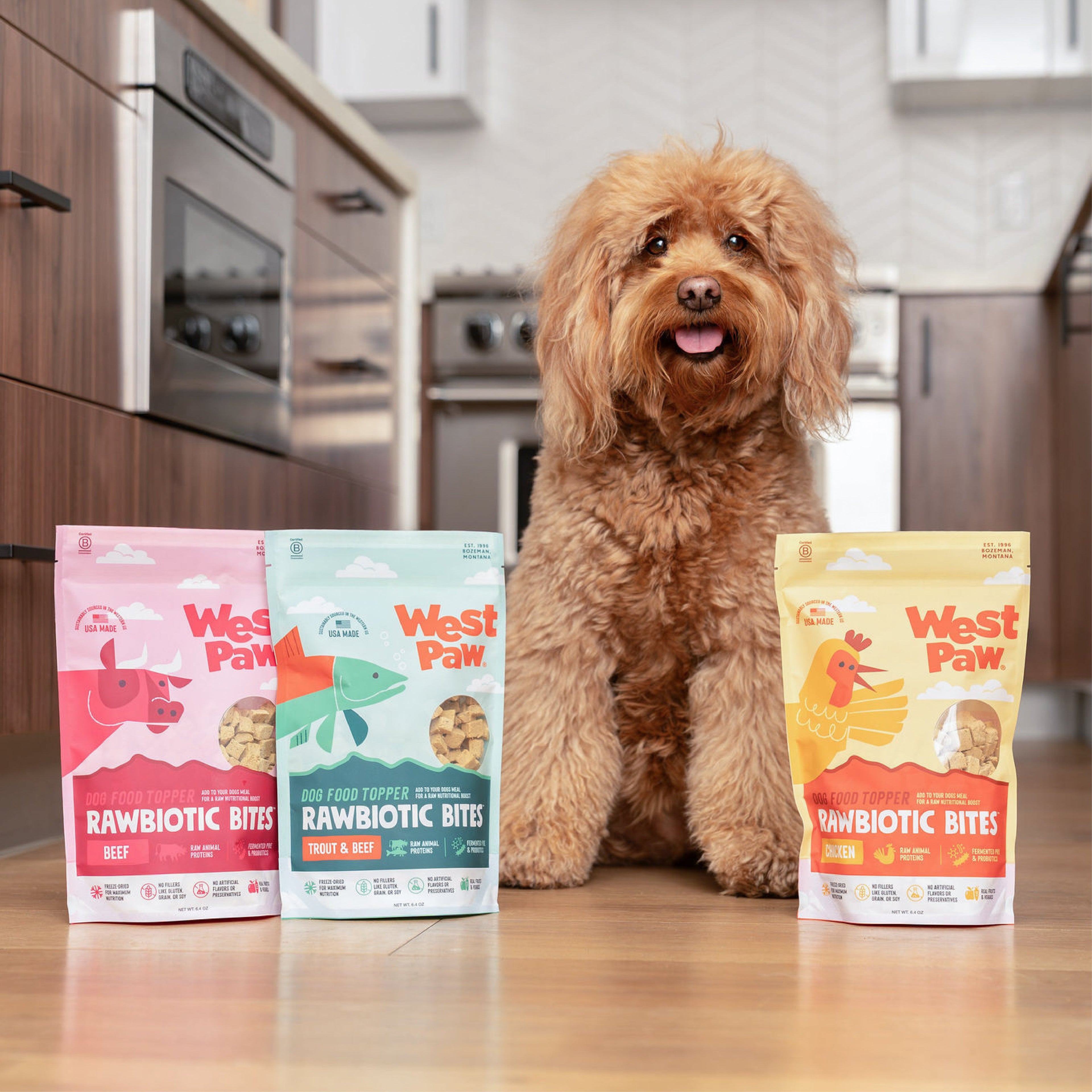 Rawbiotic Bites Dog Meal Topper with Probiotics and Real Ingredients