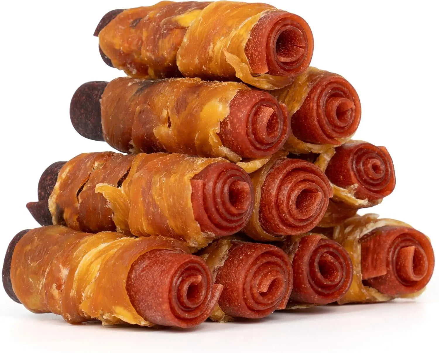 Triple Flavor Rawhide-Free Dog Treat Rolls for Small Dogs, 16 Pack