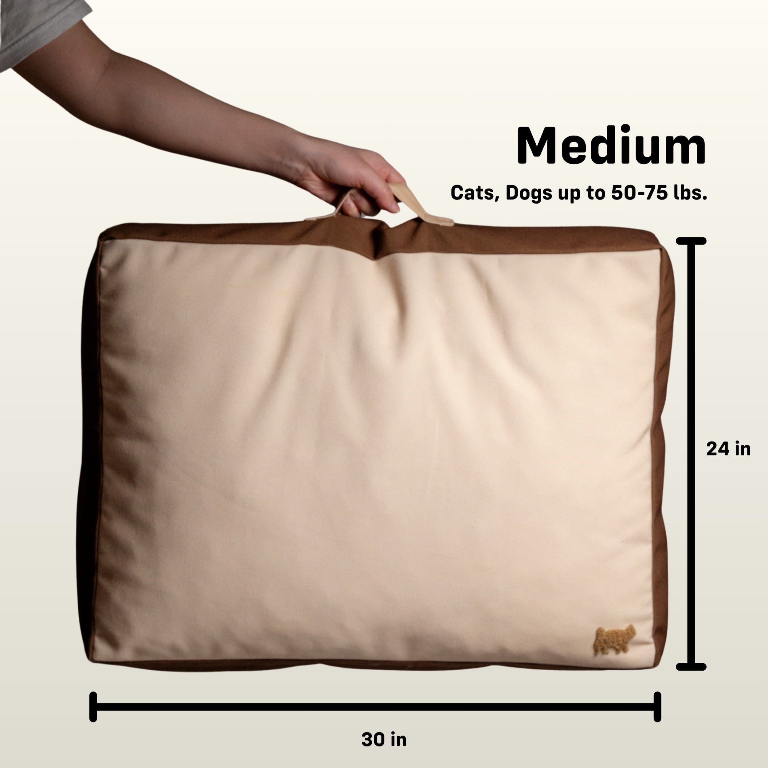 Rawry Orthopedic Pet Bed with Crushed Memory Foam Fill