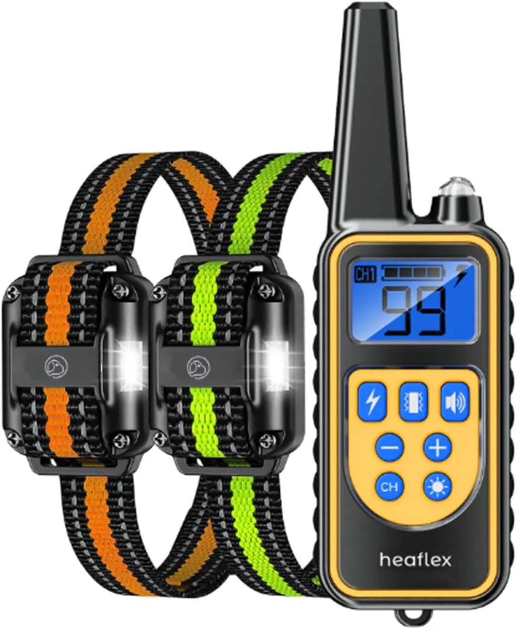 Remote Dog Training Collar with 4 Modes, Waterproof Receiver, 3-Dog Support