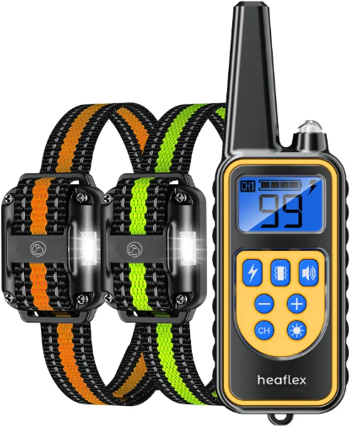 Remote Dog Training Collar with 4 Modes, Waterproof Receiver, 3-Dog Support
