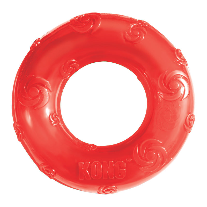 KONG Squeezz Ring Dog Toy with Recessed Squeaker