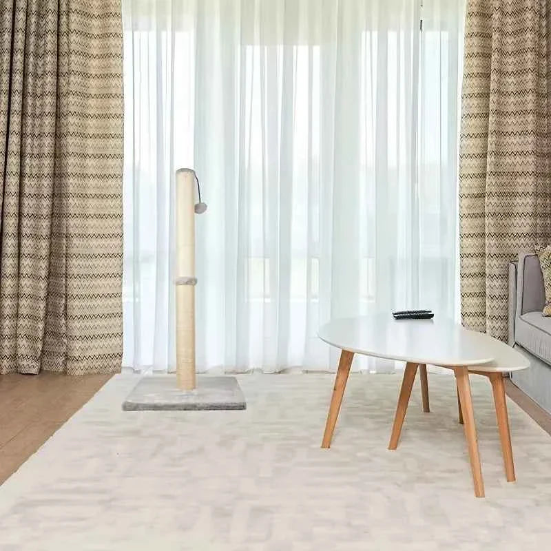 2-Tier Vertical Cat Scratching Post with Durable Sisal