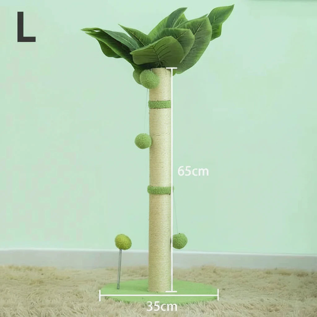 Cat Scratching Post Tree with Toys, 65cm