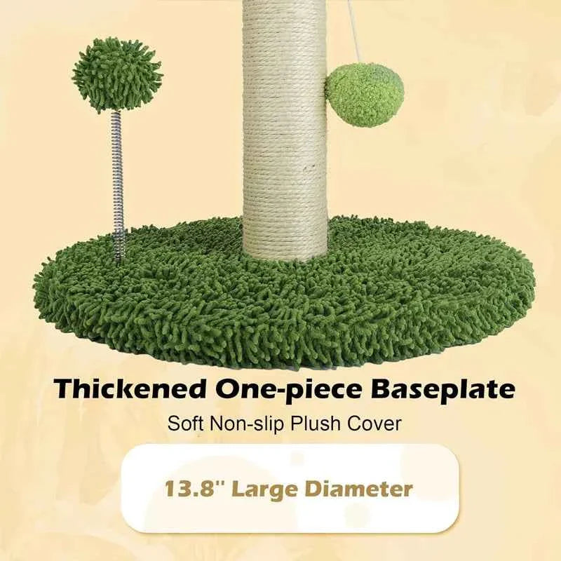 Cat Scratching Post Tree with Toys, 65cm