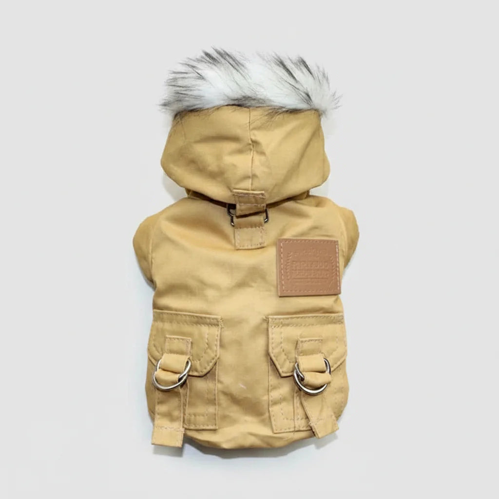 Winter Dog Jacket with Built-in Harness – Warm Windproof Coat